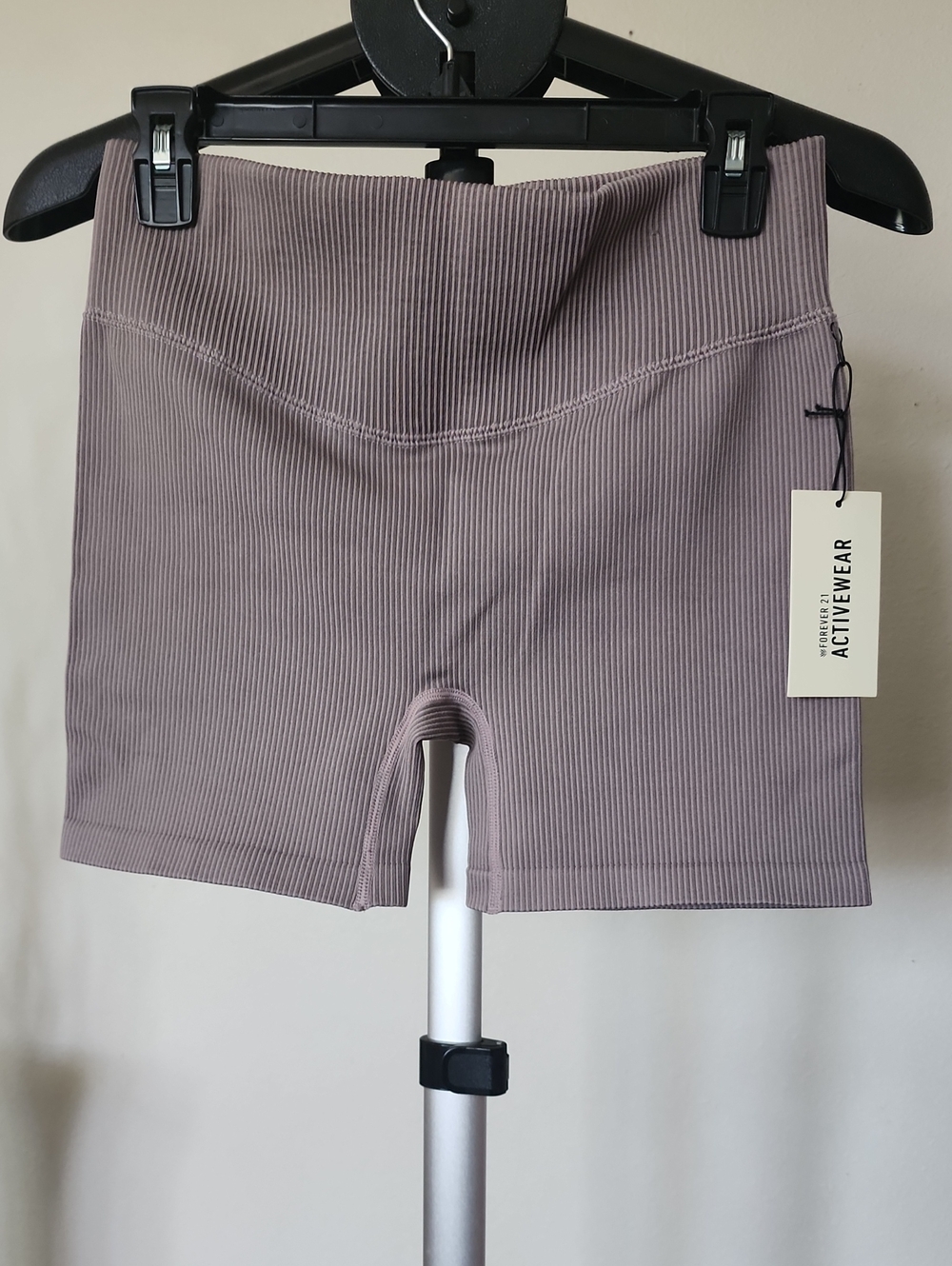 Forever 21 Taupe Ribbed Bike Shorts